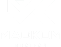 Logo instroy white Логотип белый
